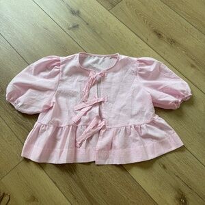 Shein Women's Tie Front Top